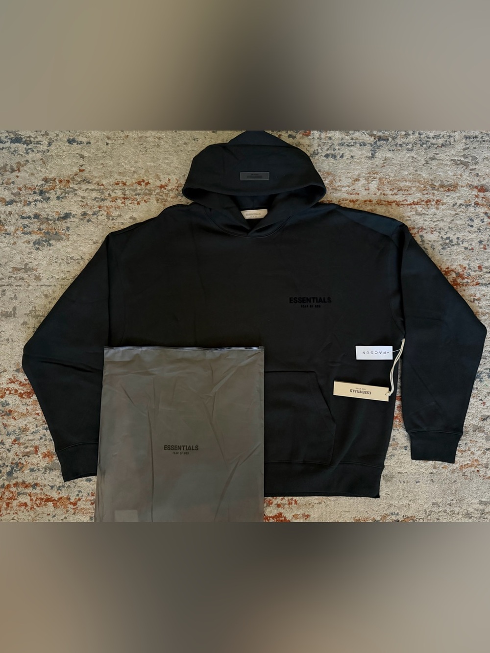 Essentials Men's Black Hoodie